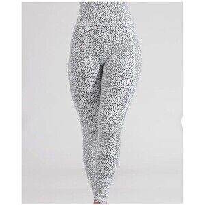 Buffbunny Women's Size S Limitless Legging White Bossy Print Black/white